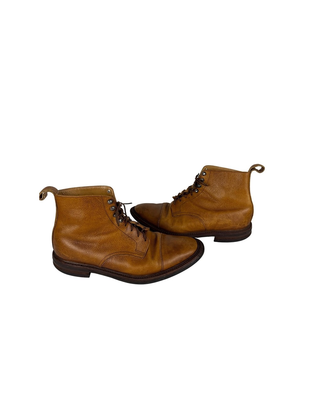 Charles Tyrwhitt Tan Leather Boots Dainite Sole England 8.5